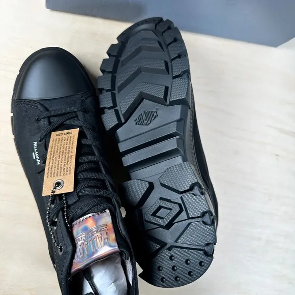 NIB Palladium Revolt HI TX Women's Black Sz 9 M Shoes Sneakers Platform NEW