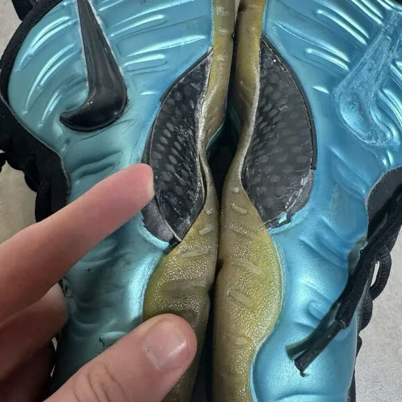 Nike Air Foamposite Pro Men's 12 Electric Blue 2011 Sneakers 624041-410