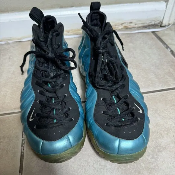 Nike Air Foamposite Pro Men's 12 Electric Blue 2011 Sneakers 624041-410