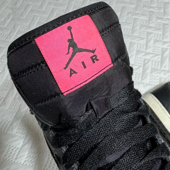 Nike Air Jordan 1 Retro High Reflective Black Grey Pink High Running Shoes 3.5Y