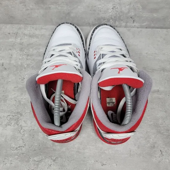 Nike Air Jordan 3 Retro Fire Red DM0967-160 Size 6Y Womens 7.5 Shoes Sneakers