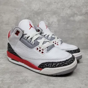 Nike Air Jordan 3 Retro Fire Red DM0967-160 Size 6Y Womens 7.5 Shoes Sneakers