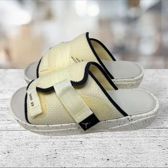 Nike Air Jordan Crater Slides‎ Mens Size 10 Comfort Sandals Shoes 'Coconut Milk'