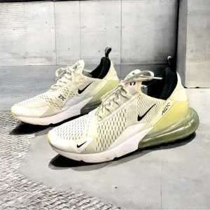 Nike Air Max 270 Mens 11 White Black Running Athletic Comfort Shoes