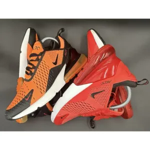 Nike Air Max 270 Mens Size 7y Orange Black-Red Black Shoes BV2517-800/943345-600