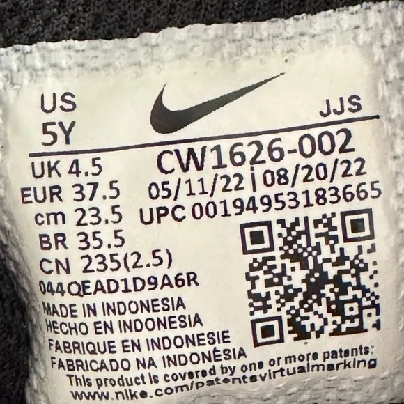 Nike Air Max 5Y Running Shoes Sneakers Unisex White Black Green Orange CW1626002