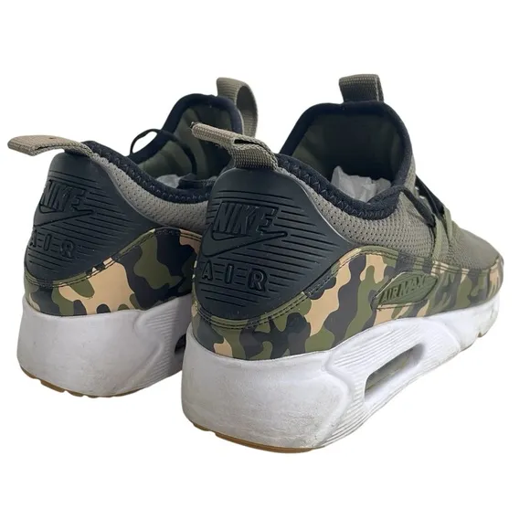 Nike Air Max 90 EZ Green Camo Sneakers Men Size 10 Shoes AO1745-201