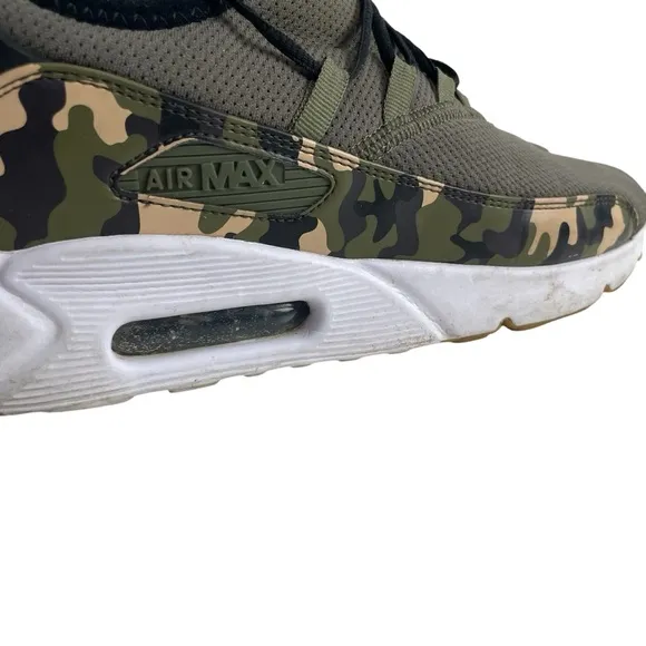 Nike Air Max 90 EZ Green Camo Sneakers Men Size 10 Shoes AO1745-201