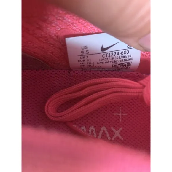 Nike Air Vapormax Flyknit 3 Womens Sz 9.5 Sneakers CT1274-600 Pink Running Shoes