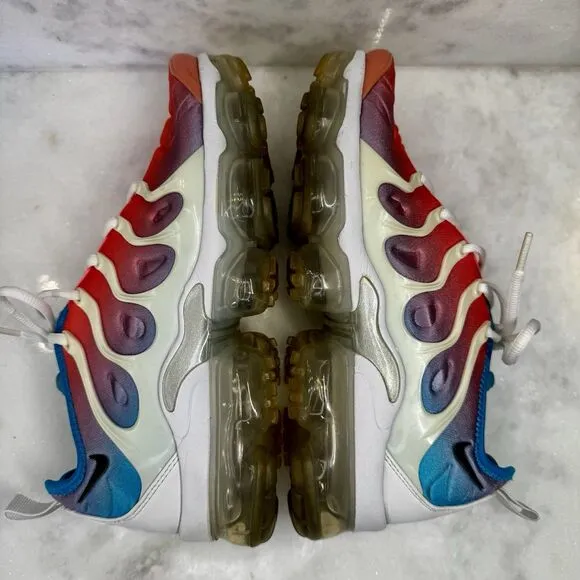 Nike Air VaporMax Plus Lava Glow Pink Blue Running Shoes CI5862-600 Women's 8.5