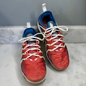 Nike Air VaporMax Plus Lava Glow Pink Blue Running Shoes CI5862-600 Women's 8.5