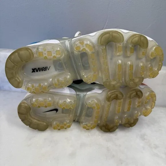 Nike Air VaporMax Plus Lava Glow Pink Blue Running Shoes CI5862-600 Women's 8.5