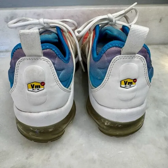 Nike Air VaporMax Plus Lava Glow Pink Blue Running Shoes CI5862-600 Women's 8.5