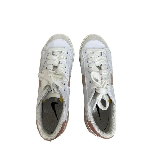 Nike Blazer Low 77 Jumbo Pink White Casual Lifestyle Shoes Women's 11 DQ1470-102