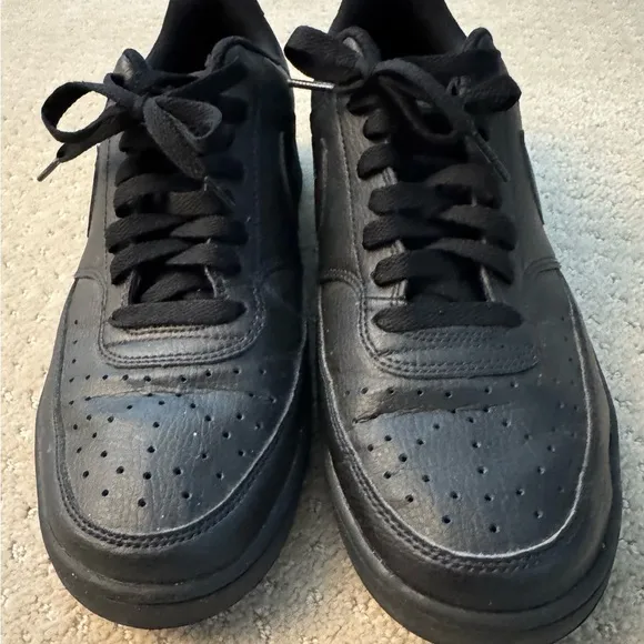 NIKE COURT VISION LOW NN Men Triple Black (DH2987-002)Athletic Sneakers Shoes-10