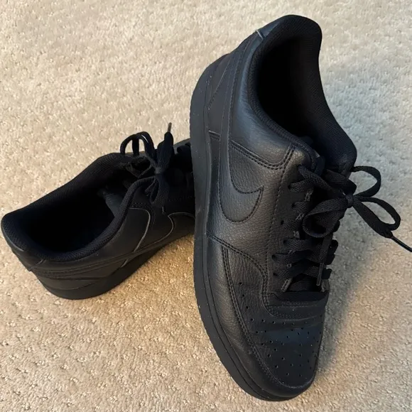 NIKE COURT VISION LOW NN Men Triple Black (DH2987-002)Athletic Sneakers Shoes-10