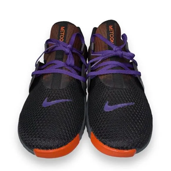 Nike Free X Metcon 2 Performance Sneakers &quot;Clemson Tigers&quot; CQ8150-001 Men's 8.5