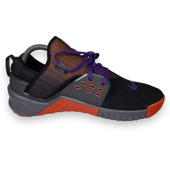 Nike Free X Metcon 2 Performance Sneakers &quot;Clemson Tigers&quot; CQ8150-001 Men's 8.5