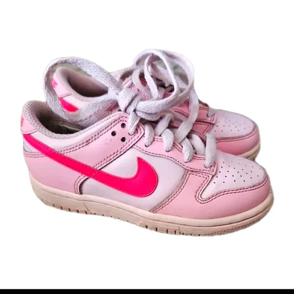 Nike Girls' Kids' Dunk Low Triple Pink Sneaker 11C