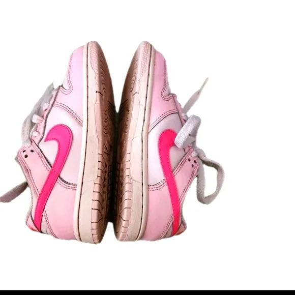 Nike Girls' Kids' Dunk Low Triple Pink Sneaker 11C