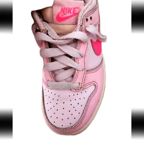 Nike Girls' Kids' Dunk Low Triple Pink Sneaker 11C