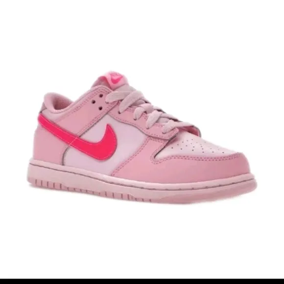 Nike Girls' Kids' Dunk Low Triple Pink Sneaker 11C
