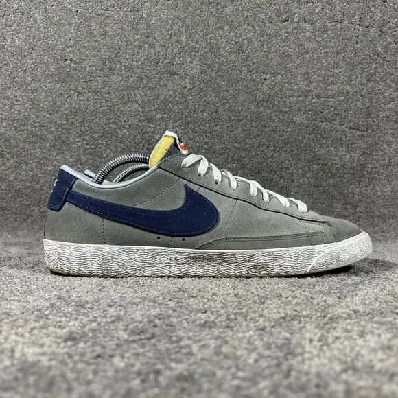 Nike ID Blazer Low Top Leather Athletic Skater Sneakers 616829-997 Mens Sz 10.5