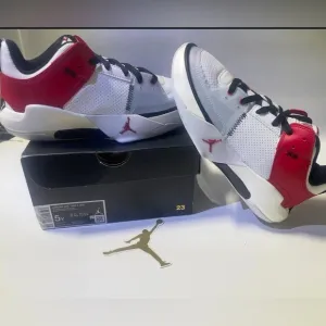 Nike Kids' Air Jordan Shoes - Red, White, and Black