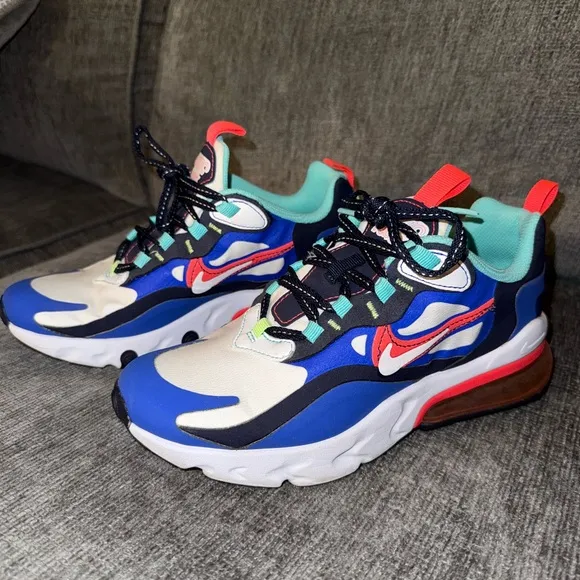 Nike Kids Air Max 270 React - Blue and Red