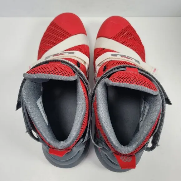 Nike Lebron Soldier IX Men's Ohio State Red Gray Shoes 749490-601 US Size 11