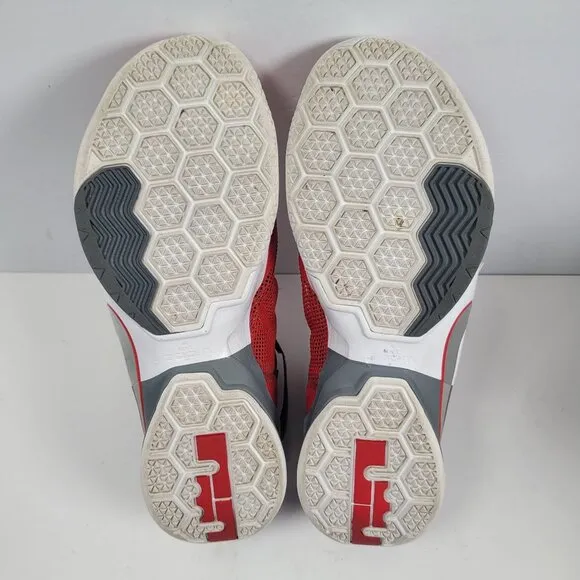 Nike Lebron Soldier IX Men's Ohio State Red Gray Shoes 749490-601 US Size 11