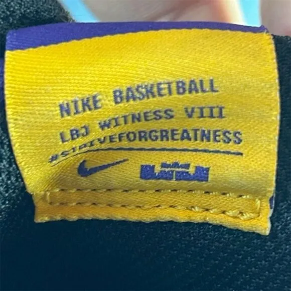 Nike LeBron Witness 8 'Lakers' Men's Basketball Shoes Size 8 Multicolor