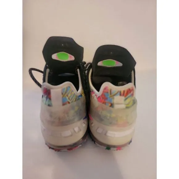 Nike Lebron18 James Gang Kids Multicolor Graffiti Lace Up Sneaker Shoes Size 6.5
