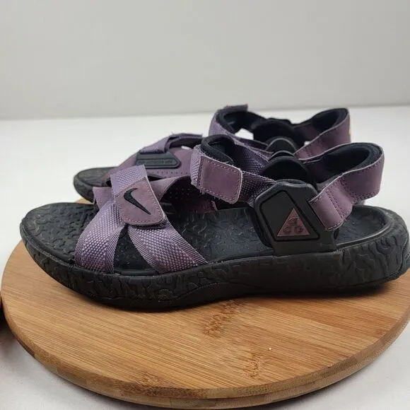 Nike Men's ACG Air Deschutz Purple Black DC9092-500 Sandals Size 10