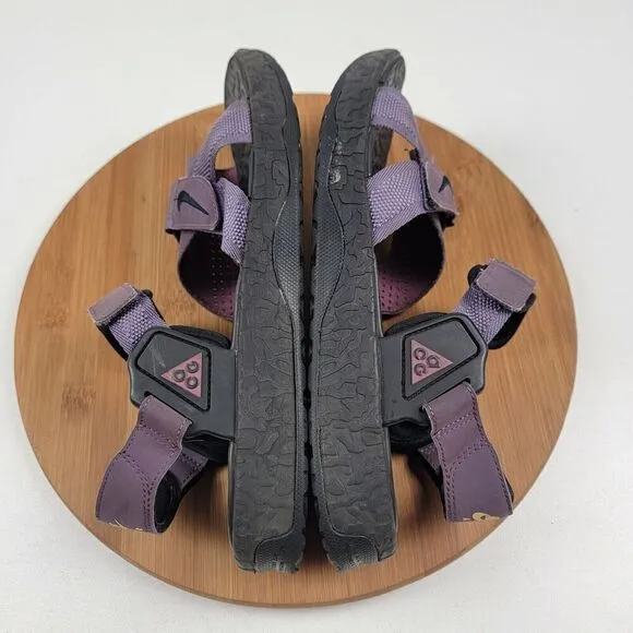 Nike Men's ACG Air Deschutz Purple Black DC9092-500 Sandals Size 10