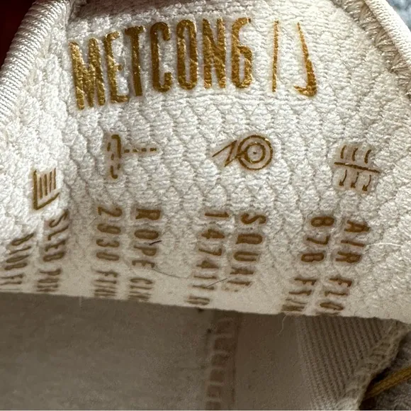 Nike Metcon 6 Sneakers Womens Size 10 Light‎ Orewood Brown Gold Training Fitness