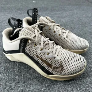 Nike Metcon 6 Sneakers Womens Size 10 Light‎ Orewood Brown Gold Training Fitness