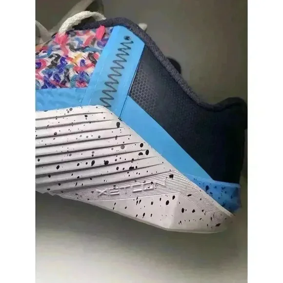 Nike Metcon 6 Speckled Confetti White Crossfit Shoes AT3160-104 Women's Size 8.5