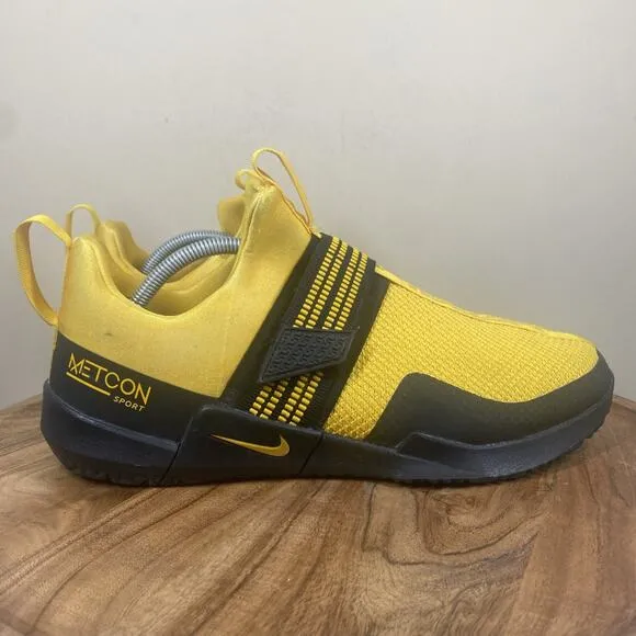 Nike Metcon Sport TB University Gold Mens Black Yellow Size 12 Training Shoes
