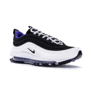NIKE PERSIAN VIOLET BLUE WHITE BLACK AIR MAX 97 LACE UP CLEAR TUBE SNEAKERS