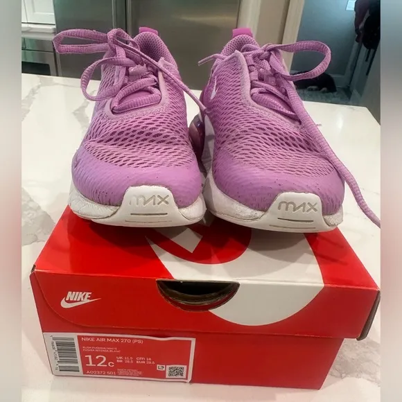 Nike Purple Airmax 270 Shoes