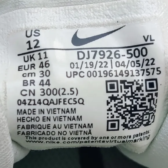 NIKE React Pegasus Trail 4 Sneakers 12 Gore-Tex Mens White Orange DJ7926-500