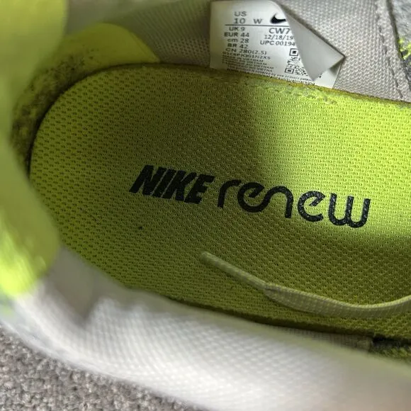 Nike Renew Run Athletic Running Shoes CW7437-006 Gray Mens Size 10 W
