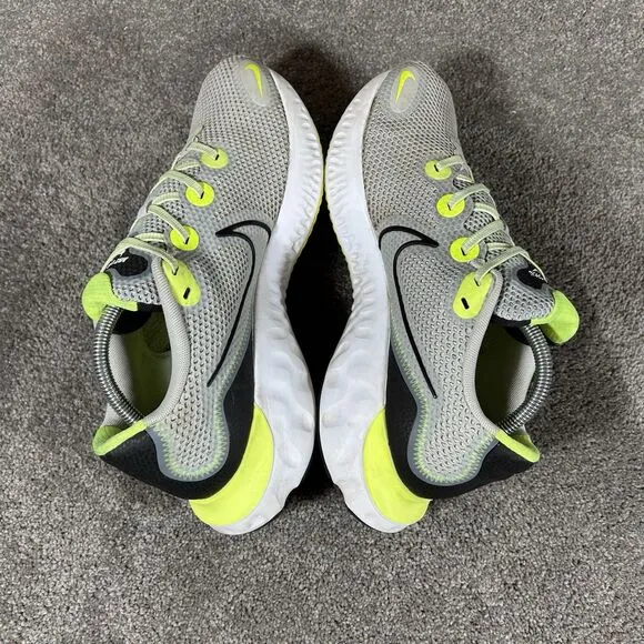 Nike Renew Run Athletic Running Shoes CW7437-006 Gray Mens Size 10 W