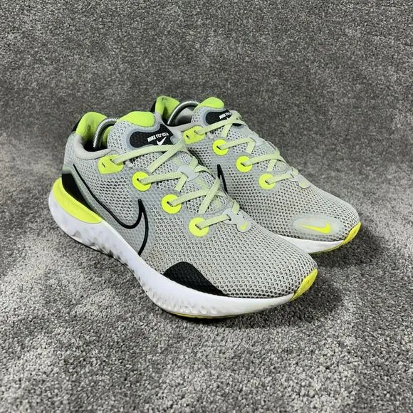 Nike Renew Run Athletic Running Shoes CW7437-006 Gray Mens Size 10 W