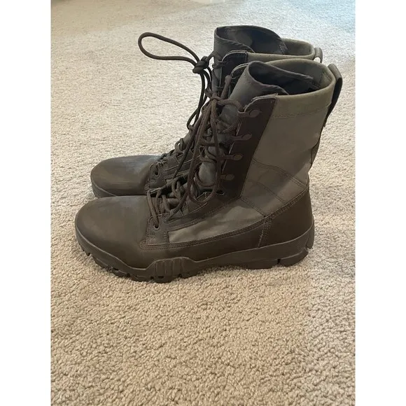 NIKE SFB 8&quot; Jungle Baroque Olive Brown Mens Sz 9 Special Field Boots  631372-222