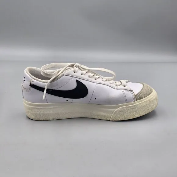 Nike Women's Size 8 US GUC Blazer Platform Low White Sneakers Shoes DJ0292-101
