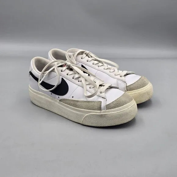 Nike Women's Size 8 US GUC Blazer Platform Low White Sneakers Shoes DJ0292-101