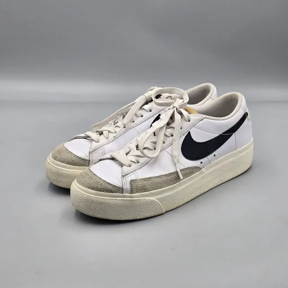 Nike Women's Size 8 US GUC Blazer Platform Low White Sneakers Shoes DJ0292-101