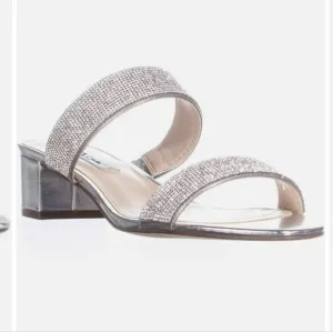 💋Nina Women's Georgea Sandals silver/rhinestone
